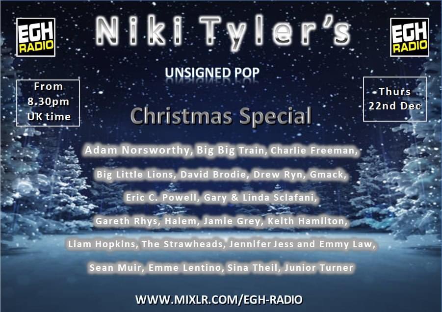 🎄Playing next #LIVE now <a href="/EGHRadio/">EGH Radio</a> ‘Christmas Special’ pop show <a href="/DavidBrodie007/">David Brodie</a> with ‘December 24th (One Night)’ #tunein mixlr.com/egh-radio/🎄
