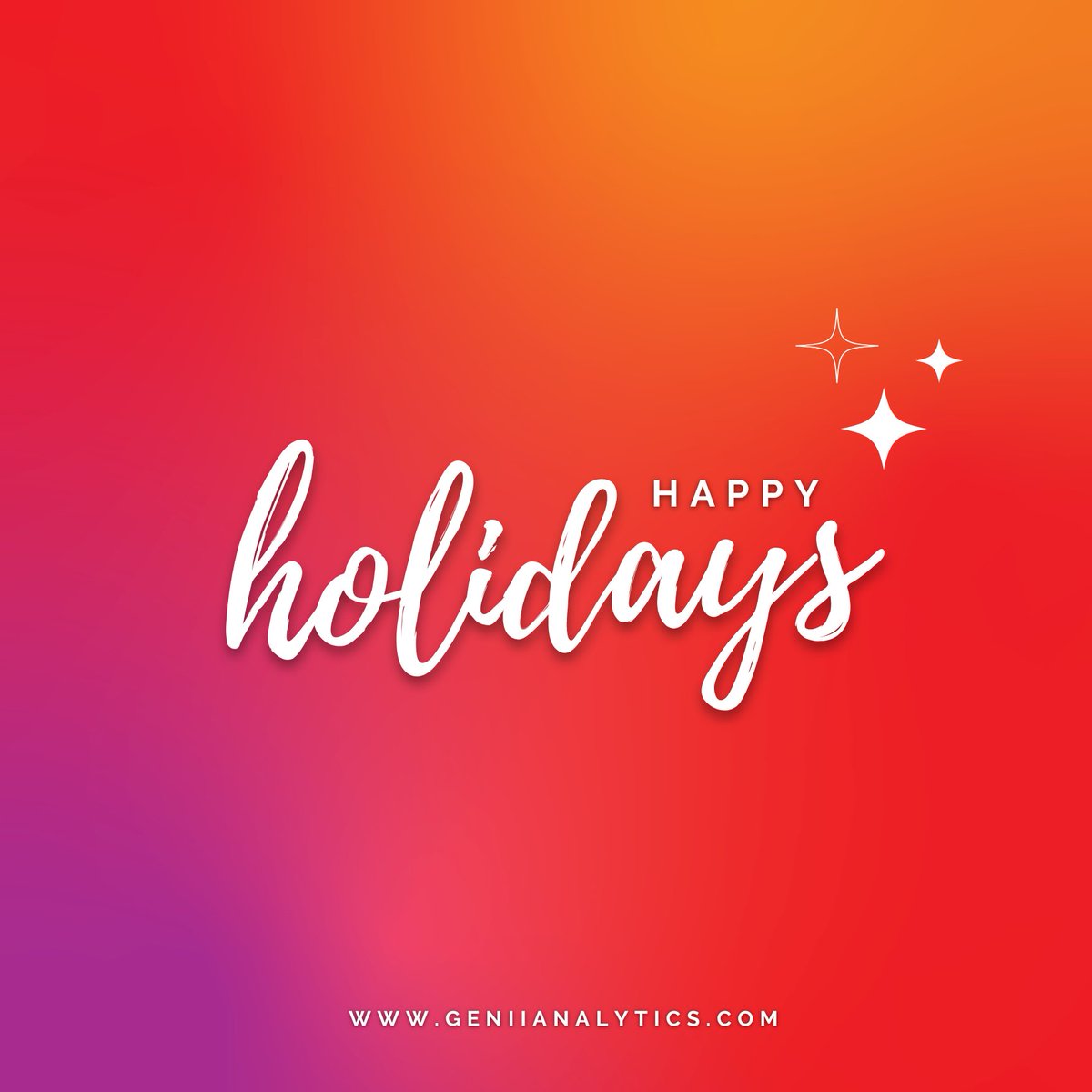 GeniiAnalytics's tweet photo. Wishing you a happy holiday season from the team at Genii. Here’s to new beginnings and new opportunities. Happy New Year!

#interactionintelligence https://t.co/lMTO6imvTE