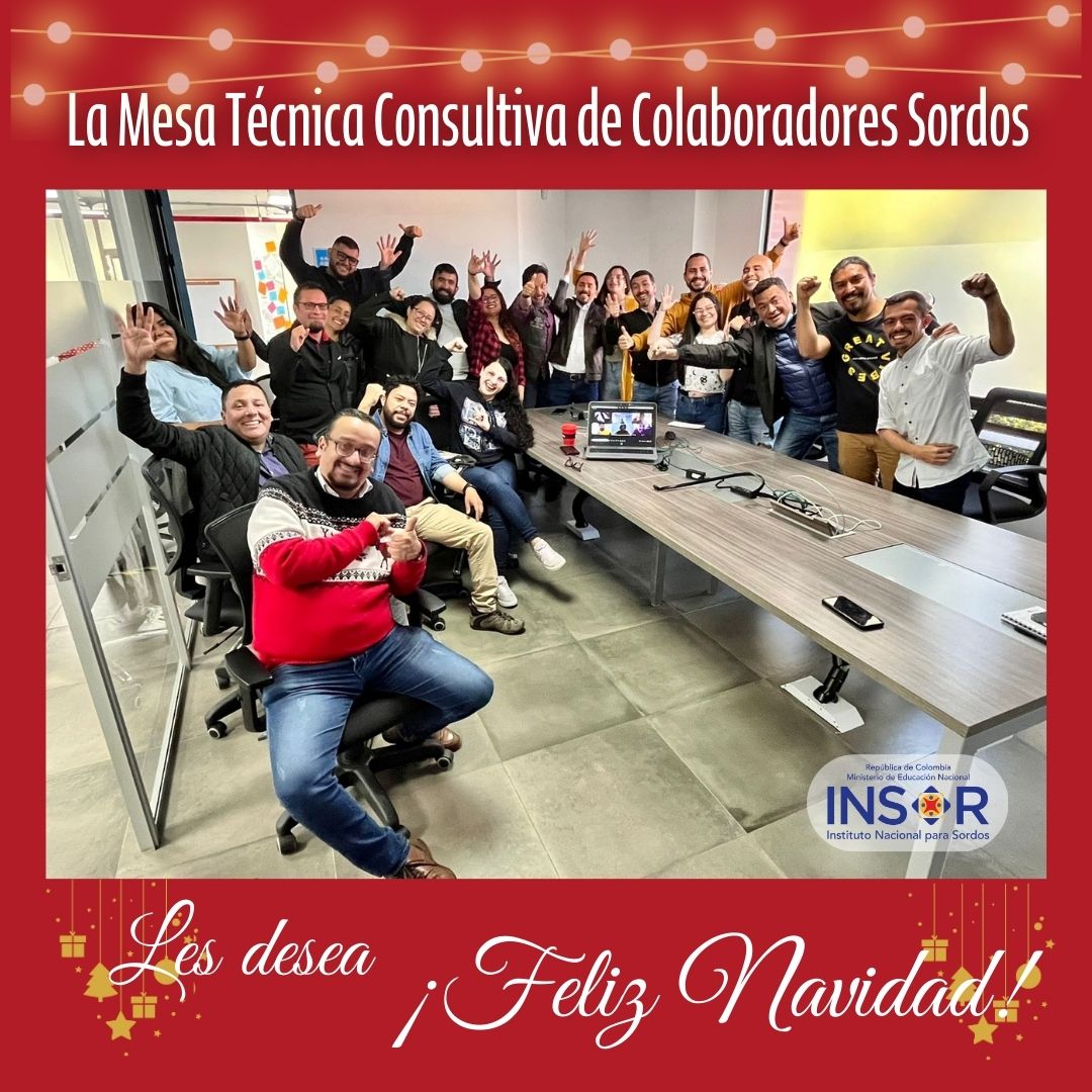 insorcolombia's tweet photo. #TeContamos que en la última reunión del año de la Mesa Técnica Consultiva de Colaboradores Sordos del #INSOR, se establecieron parte de los temas a trabajar el próximo año. La planeación para el 2023, está llena de sueños y trabajo en pro de la comunidad sorda de 🇨🇴
#LSC https://t.co/9feQZebF75