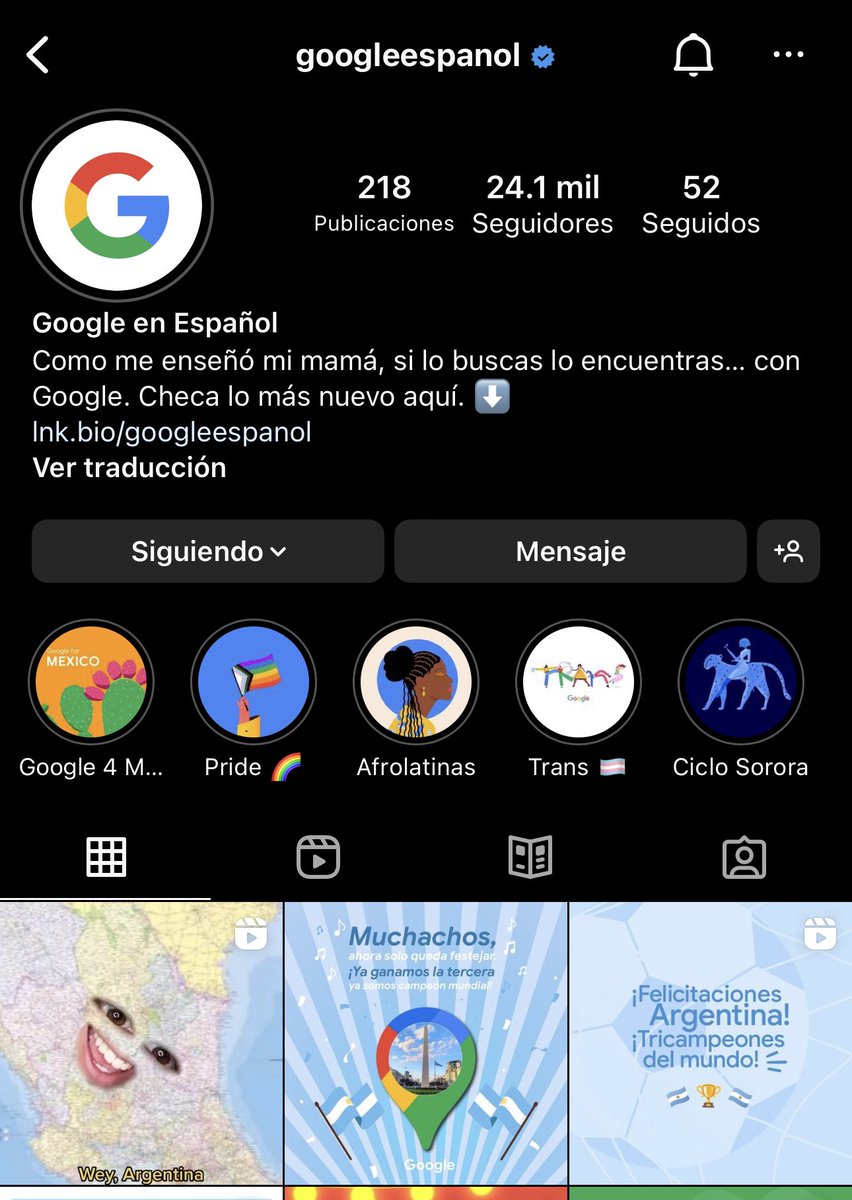 Un día hace unos años pedí trabajo en un internship a <a href="/googlemexico/">Google México</a> y me dijeron que nelpas, pero que muchas gracias por participar

Hoy subieron un video mío en <a href="/googleespanol/">Google en español</a>

Gracias Google por darme trabajo de una u otra forma

Teca desempleado del 2018, lo estás logrando