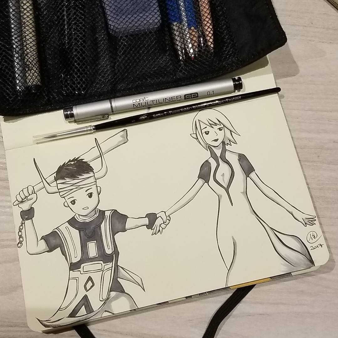 opportoonity's tweet photo. you were there⁠
⁠
 #art #illustration #inkdrawing #fanart #icogame #teamico #gendesign #digitalart #artists⁠ #ArtistOnTwitter #amwriting #makingcomics #webcomics #opportoonity ⁠ https://t.co/Hhh1gs7ibZ