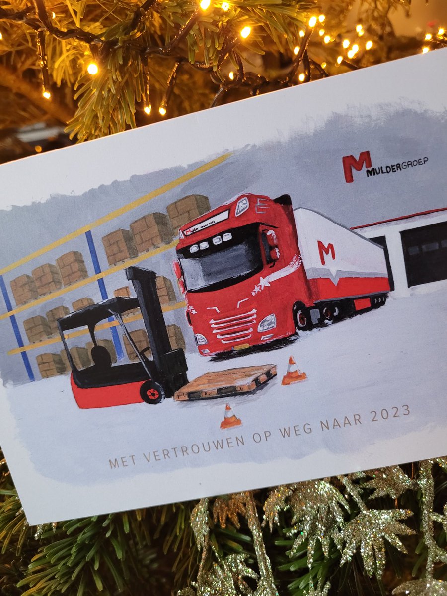K E R S T | Corine Mulder heeft dit jaar onze kerstkaart ontworpen. Met acrylverf heeft ze onze drie bedrijfstakken in een afbeelding verwerkt. Wat een topper! 🖌💪 

✨ We wensen iedereen gezegende feestdagen toe en alvast een mooi 2023. ✨