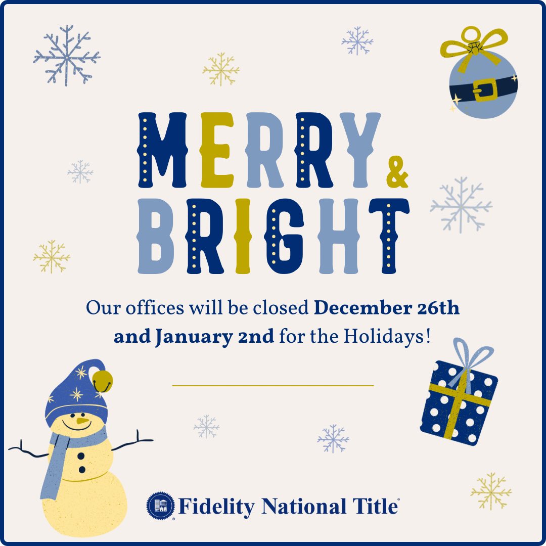 FidelityTitleOR's tweet photo. Be safe in this wintery weather and have a joyful season!❄️
.
#besafe #fidelitynationaltitle #joyfulseason #oregonrealestate https://t.co/uhqpjedBk9