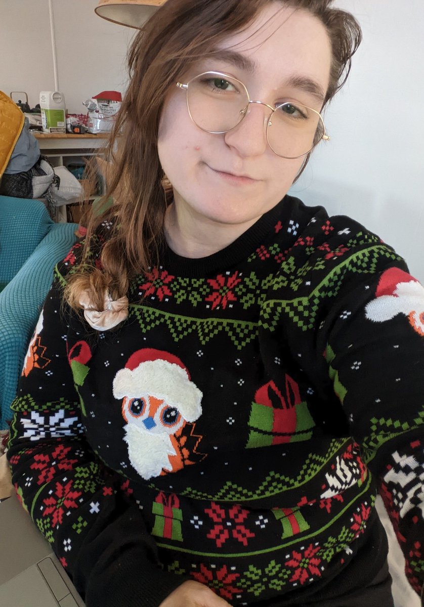 nyctarythia's tweet photo. Saw @meeix_ on the RWF casting with a Pepe sweater and loved it; my partner surprised me with it as a gift today! ❤️❄️
(From @JINX, I think!) https://t.co/w1Z3peL1JF