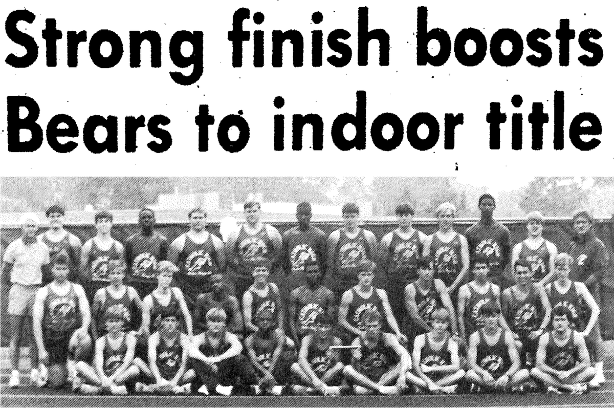 CHSBRAthletics's tweet photo. On This Day in 1991, CHS claimed the school's 1st indoor track title, coming from behind with 18 points in the last 3 events to overtake Brother Martin, 37-34. A win in the 1600m relay by Kevin Franklin, Jason Attuso, Rob Funderburk and Kurt Dietrich clinched the championship. https://t.co/SBJBO2p8Lw