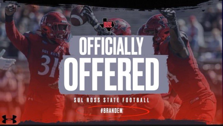 #AGTG Extremely blessed to announce  that I have earned my 1st Offer from Sul Ross University! #BRANDEM