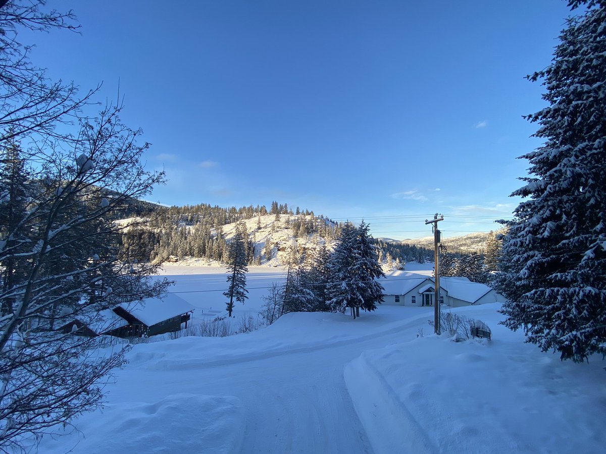 -9 degrees and a beautiful blue sky! With challenge comes beauty!