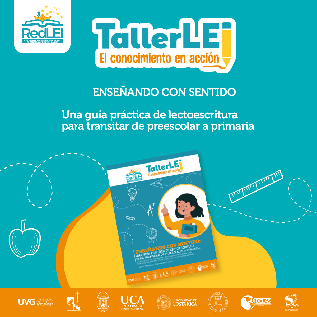 La presente guía fue hecha pensando en los retos que enfrentamos a diario en el aula como educadores.  
 
📌 Conócela aquí: red-lei.org