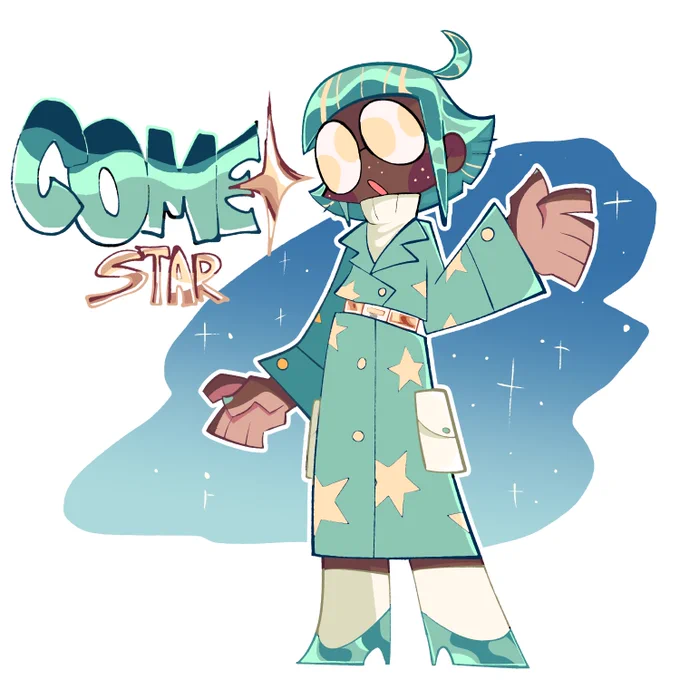Comet star! random design i made based off of a character trench coat! im probably gonna be selling it so lemme know if ur interested :D 