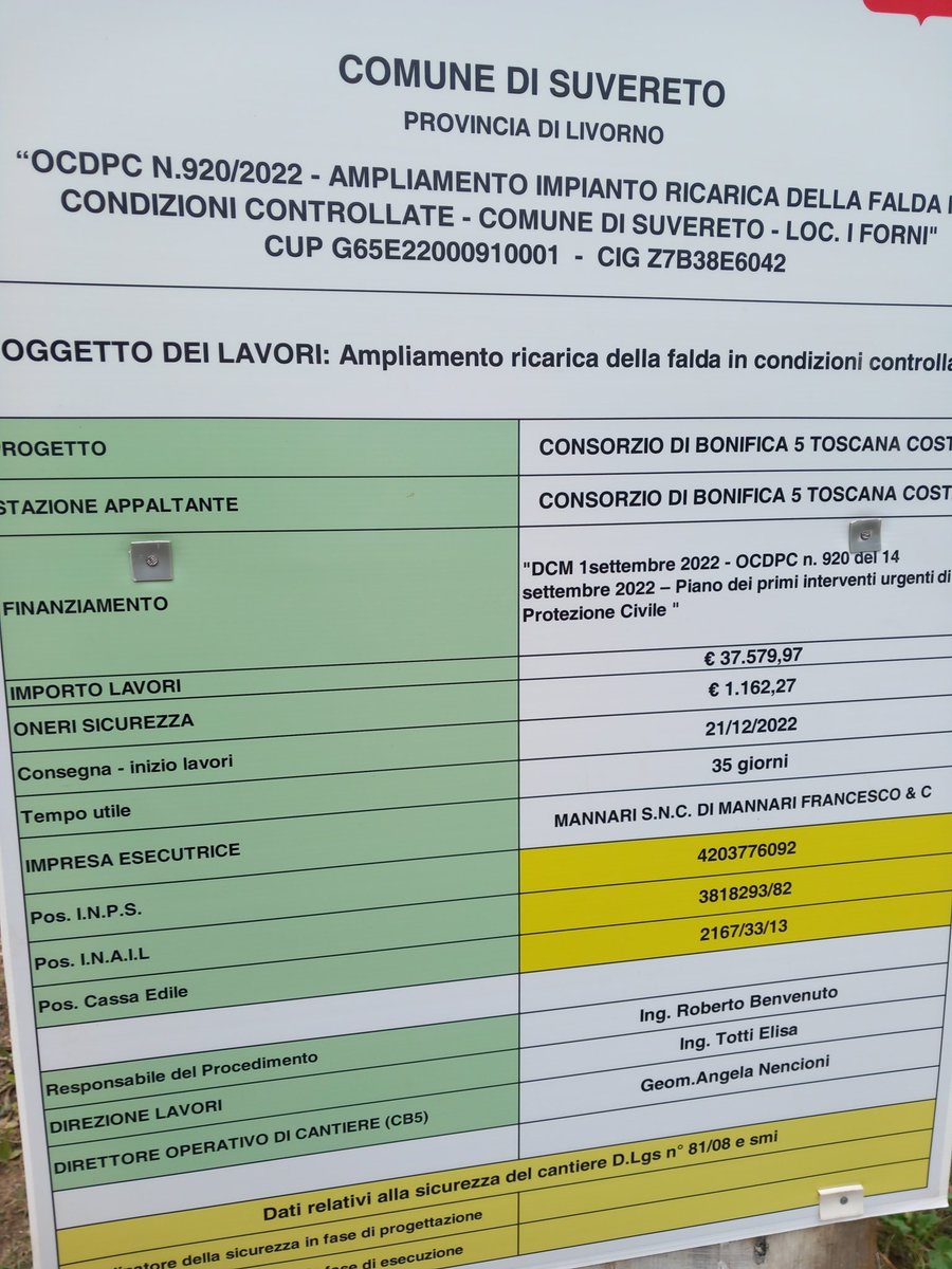 rudy_rossetto's tweet photo. Ed oggi sono iniziati i lavori per ampliamento impianto ricarica #falde #Suvereto x arrivare a infiltrare 2Mm3/anno di #acqua Ottimo risultato #liferewat e #consorzio bonifica Toscana Costa @LIFEprogrammeIT @ANBIToscana @ANBI_Nazionale @ScuolaSantAnna @MiTE_IT @UTILITALIA https://t.co/ayfj5CFk9S