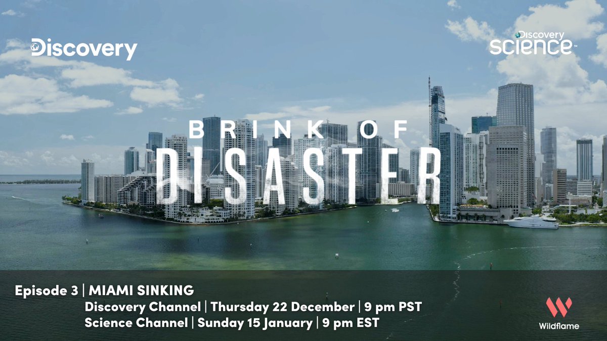 Last in the 'Brink of Disaster' series I've been working on over the last few months airs tonight which is all about sea level rise! 

9pm ET on <a href="/Discovery/">Discovery</a> | streamed later on <a href="/discoveryplus/">discovery+</a> 🌎