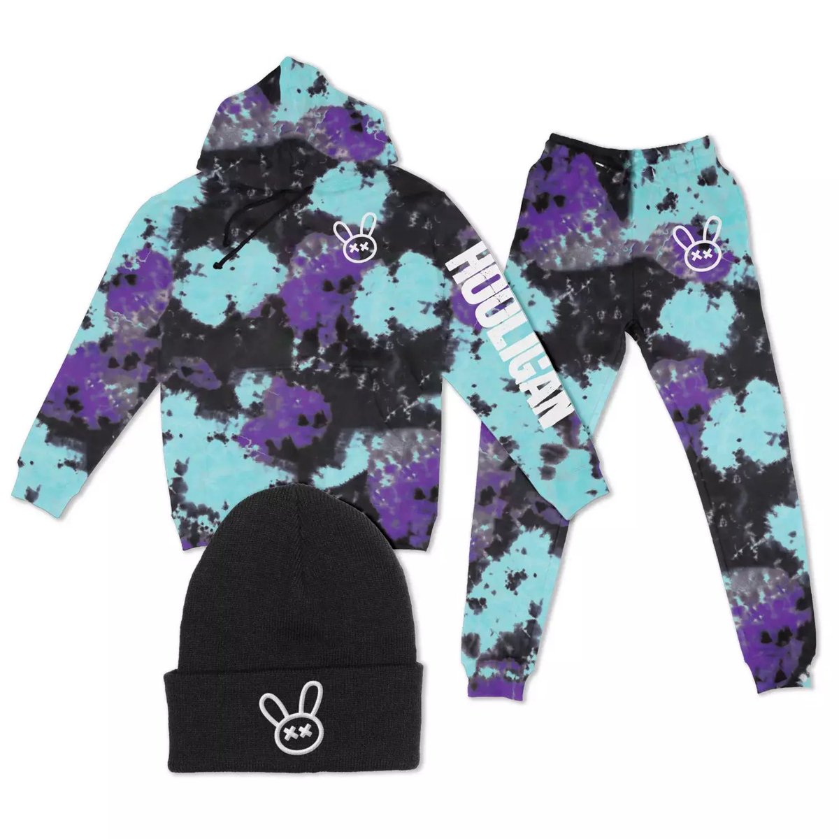 Limited edition merch bundle pack now available for the Hoolidayz! 🐰

merch.mypethooligan.com

All 1/1 Tie Dyed sets embedded with Hooligan like qualities. Perfect for those who like to be discrete 😆 

As always, we have 1 pack to giveaway too, just interact with this tweet! 🤘