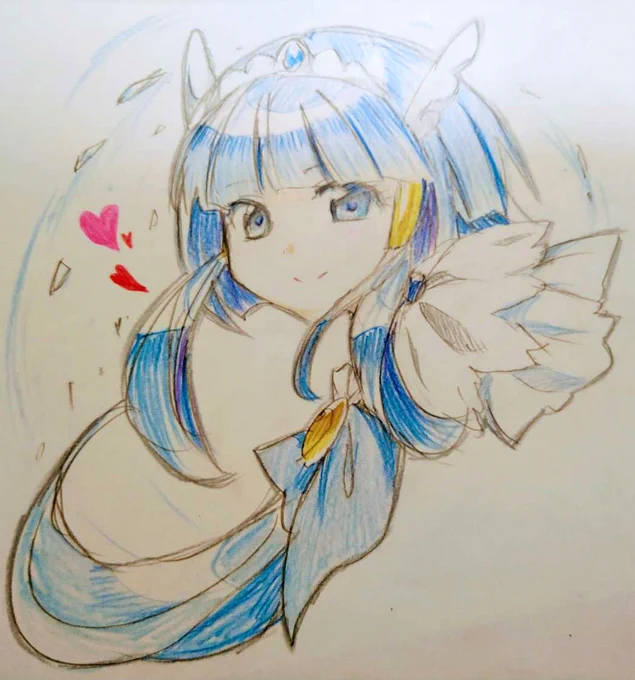 突然スマイルプリユアにハマった子に、サンタさんみたいに寝てるあいだに絵を置いておいて欲しいと言われたので 