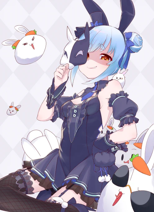 #ぺこらーと #兎田ぺこら新衣装 お団子かっわいい 
