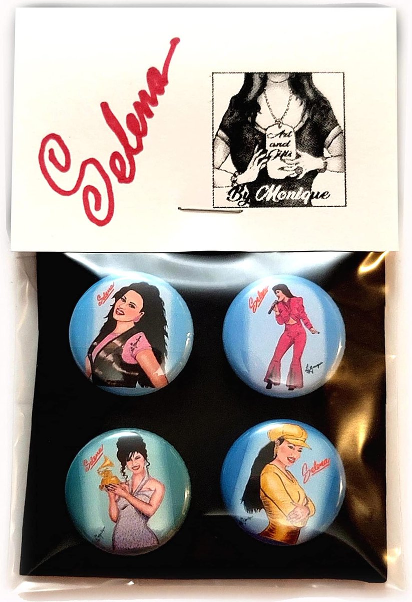 SELENA QUINTANILLA ART DRAWING SKETCH ONE INCH MINI BUTTON PIN SET OF FOUR 6B6JCYE

https://t.co/uZfwsRZvNN https://t.co/bECjW3hcpe