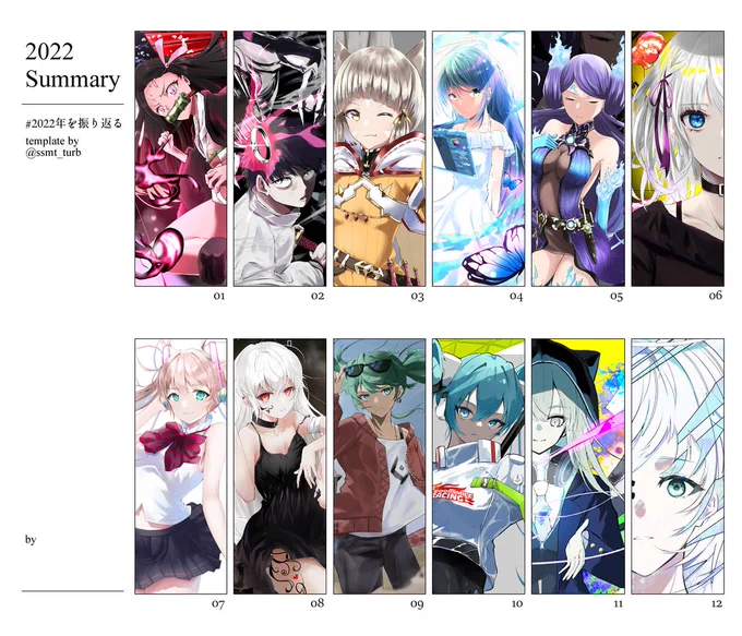 #2022年を振り返る
テンプレお借りしました! 