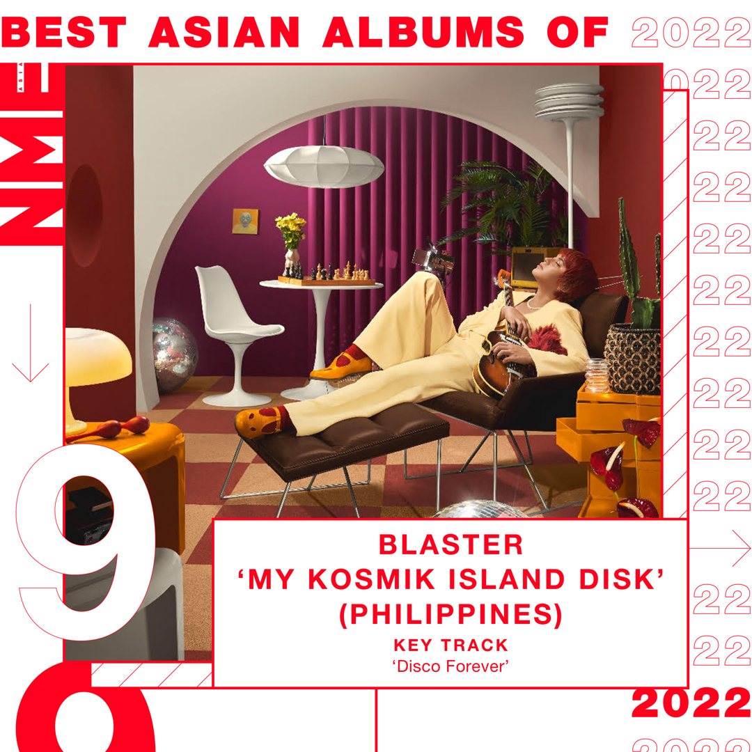 nmeasia's tweet photo. 9. Blaster, 'My Kosmik Island Disk'

@Bsilonga's elegant album is a retro-futuristic opus, an expansive sonic microcosm caught between the glorious camp of ’70s glam and effortless Gen Z cool https://t.co/chsEIDim7h
