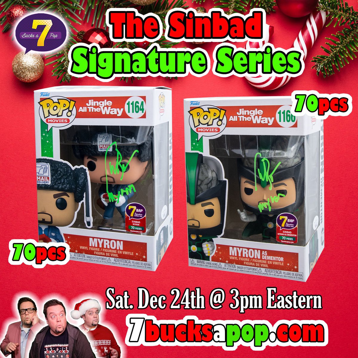 This Saturday, December 24th at 3pm Eastern, the #7BAPSignatureSeries presents Sinbad! #Ad

More info - 7bucksapop.com/collections/7b…

#7BAP #Funko #Funkopop #Popvinyl #Pop #jsaauthenticated #practicesafesigs