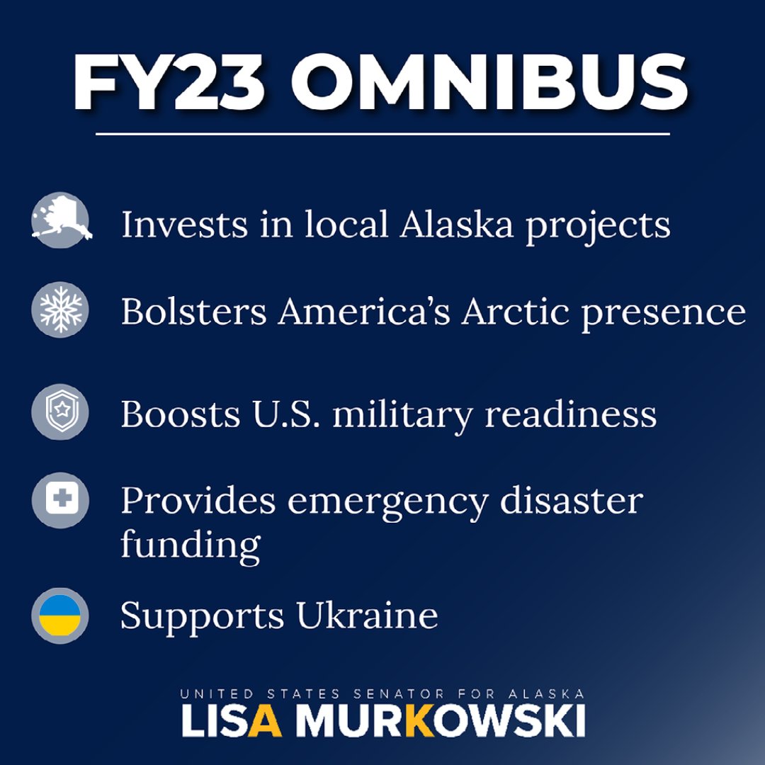 Sen Lisa Murkowski On Twitter Today The Senate Passed The FY23 