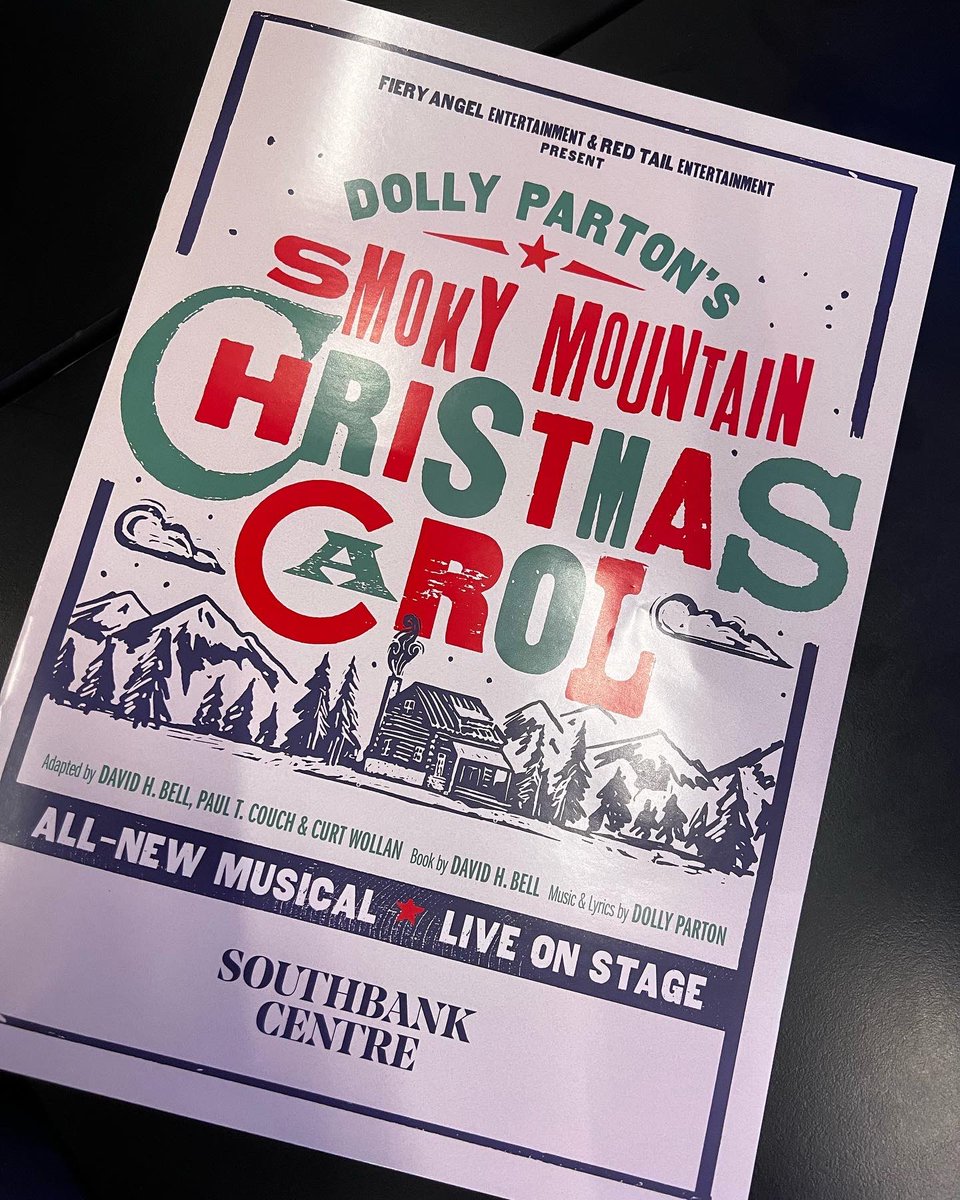 Dollytributeact's tweet image. So the first day off after the end of the TCC tour I visited the wonderful @DollyPartonSMCC at @southbankcentre had the most wonderful night of my favourite Christmas story set in my favourite place on earth! Stellar cast who were absolutely fantastic 5⭐️ #dollyschristmascarol