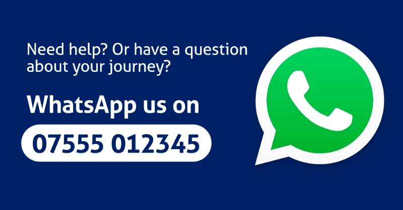 In 2022, becoming ever more popular, 1 in every 8 messages received into the ScotRail social media team was made through WhatsApp. 👍

If you use the service, why not give it a try the next time you have a question for us? Add us to your contacts. It's 07555012345. Thank you!