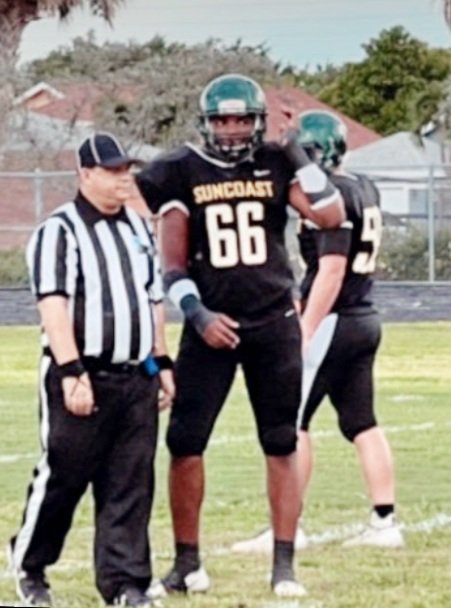 Phillip Bright 
6’4” 250lbs
Class of 2023 
3.07 gpa 
1200 SAT
Suncoast Community High School
Riviera Beach, Florida
O-Line / D-Line / Middle and Outside linebacker

Contact information:
561-403-6040

Hudl:
hudl.com/profile/161928…
