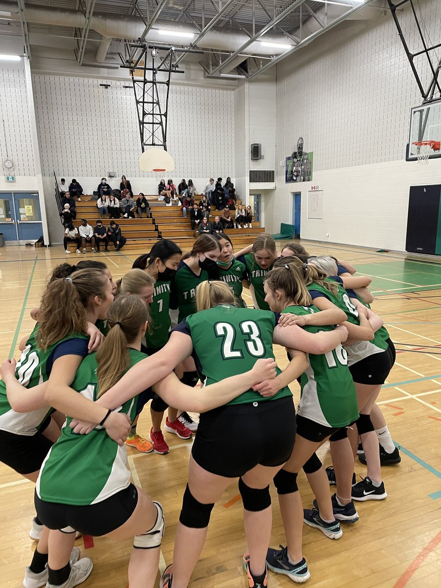 missjohnstone16's tweet photo. The senior girls had an uphill battle to secure their win yesterday! Now time for a break before the new year🏐 @HolyTrinityOCSB https://t.co/ehrfdQGcbe