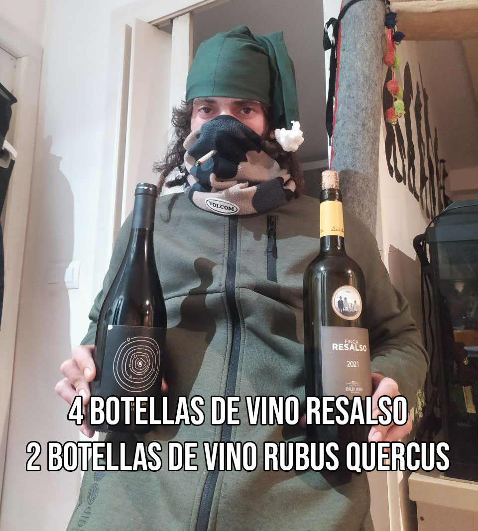 criptomussama's tweet photo. 🍷SORTEO de NAVIDAD! 6 Botellas de Vino 🍷

Para que disfrutes emborrachando a tu abuela o pa el calimocho en nochevieja

1-RT
2-Unirse al telegram https://t.co/HSyv1KrX67
(Ahí anunciaré el ganador el lunes) 

Dadle las gracias a Angel por robar estas botellas de su trabajo!! https://t.co/HtOIt4FRwN