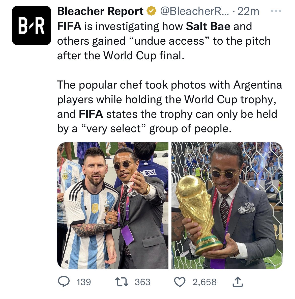 Joe Pompliano on Twitter "FIFA President Gianni Infantino pretending