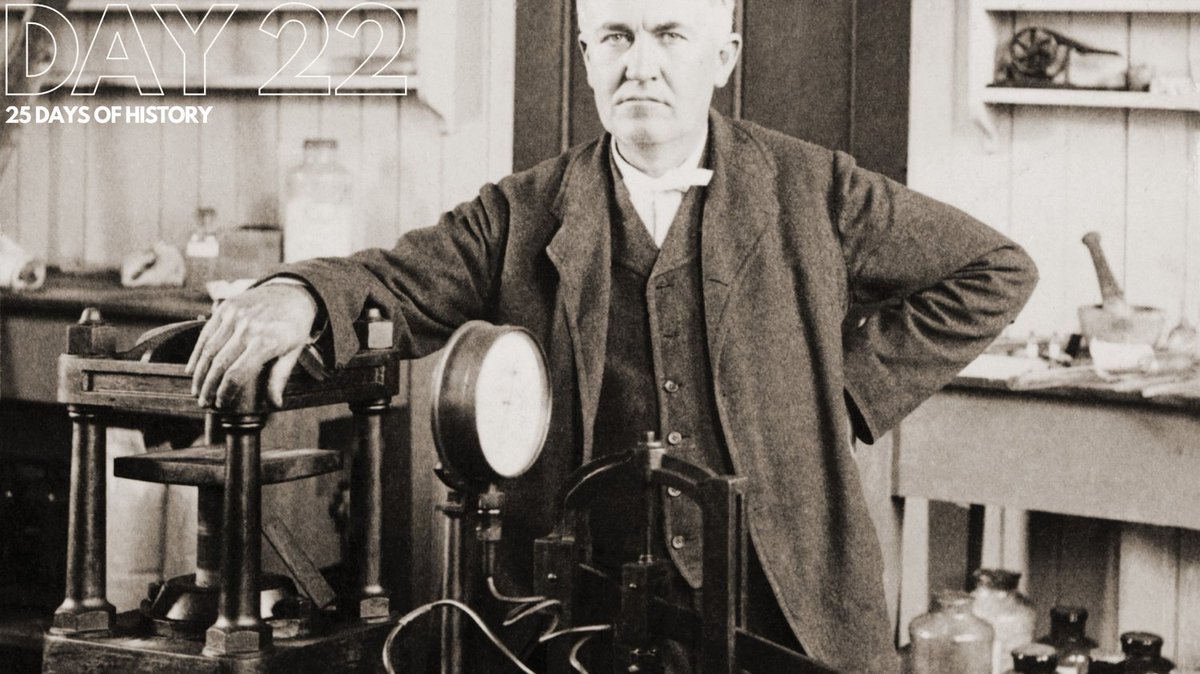 Day 22: After inventing the lightbulb in 1879, Thomas Edison created the first string of Christmas Tree lights in 1882. 

Lights are a must for the Christmas tree, but tinsel seems to split opinions. Do you love or hate tinsel at Christmas? #historicnewspapers #tinsel #lights