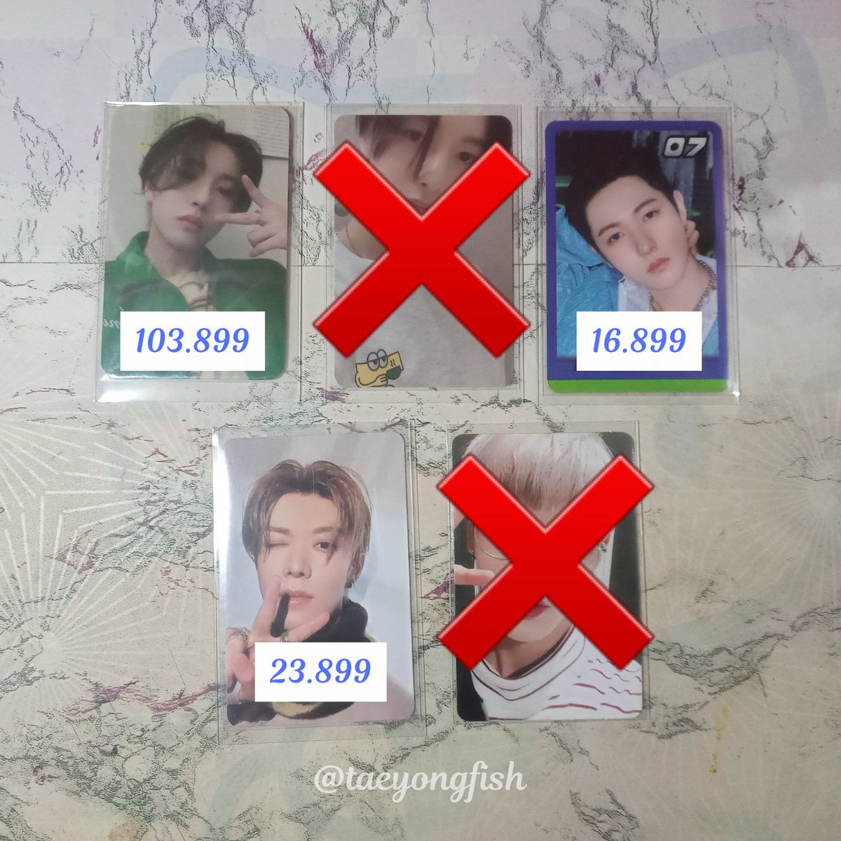 aleabjornx's tweet photo. wts // want to sell

Pc / Photocard 
-Renjun Mumo Hot Sauce 
-Johnny selca jewel case universe
-Renjun Glitch Mode Trading Card set A "ice ver"
-Yuta Favorite Catharsis

♡Ready ina
♡Bisa 🍊 free ong &amp; booked event 
♡Include packing,freebies &amp; admin shopee
📍Banjarmasin, KalSel https://t.co/3haO1Rqu5C