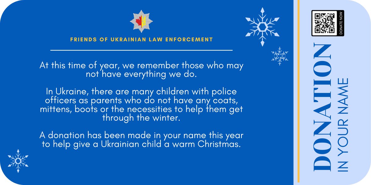 support_fule's tweet photo. More than 300 days of #WarInUkraine.  As we take time with our families, please consider a donation and stocking stuffer in someone’s name this holiday season.  For details consider a small donation to the fund and we will send you a link to download a certificate. https://t.co/fvpVqXtD2x
