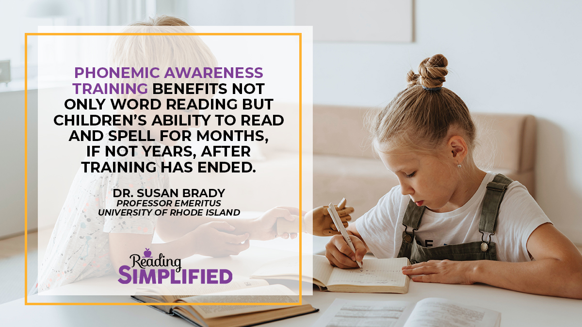 ReadSimplified's tweet photo. Research has proven that the benefits of phonemic awareness training make a significant difference in reading ability, even in children as old as 14.
To learn more, watch the full video at https://t.co/hoMkq7yXfD
#Readsimplified #Scienceofreading https://t.co/Xp0q1Xse0b