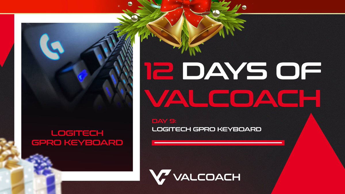ValCoach_co's tweet image. For day 9 of “12 Days of ValCoach”

We’re giving out a Logitech G-Pro Keyboard!

TO ENTER:
• Follow @ValCoach_co
• Like &amp;amp; RT
• Tag 2 Friends