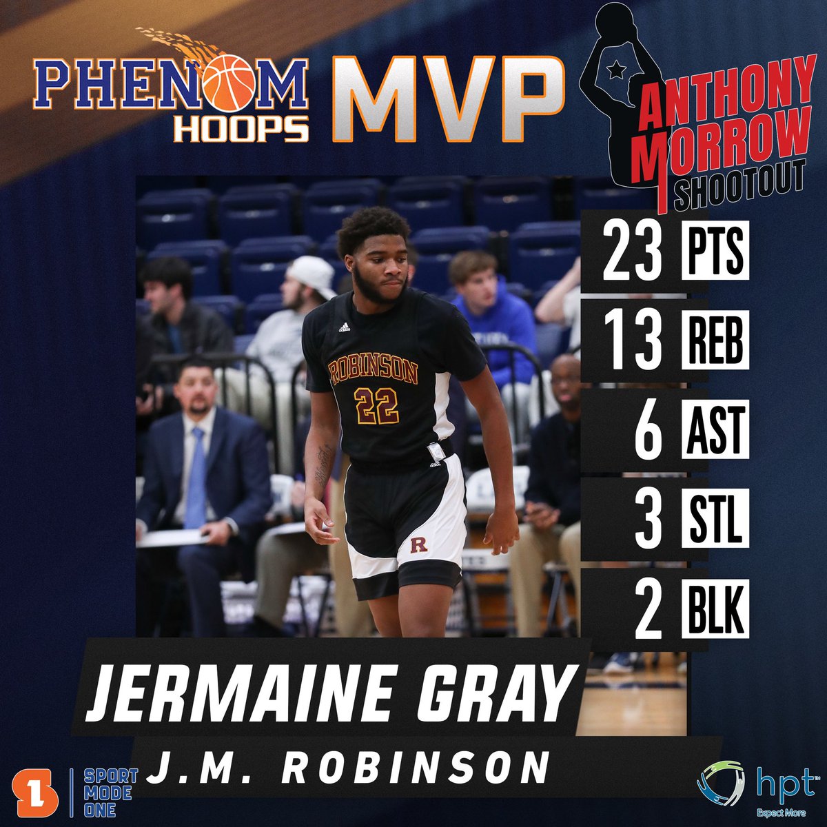 Colby Lewis (@colbylewis20) on Twitter photo 6’3 2023 Jermaine Gray has been terrific all week here at the #PhenomAnthonyMorrow. Does everything for this JM Robinson squad.
Strong, athletic guard. Has consistently shot the perimeter & midrange jumper. Excels downhill finishing thru contact at the rim. <a href="/JMRHS_mBBALL/">Robinson Basketball</a> 6’3 2023 Jermaine Gray has been terrific all week here at the #PhenomAnthonyMorrow. Does everything for this JM Robinson squad.
Strong, athletic guard. Has consistently shot the perimeter & midrange jumper. Excels downhill finishing thru contact at the rim. <a href="/JMRHS_mBBALL/">Robinson Basketball</a>