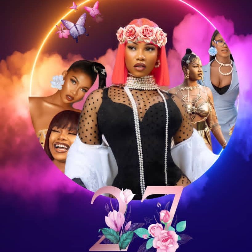 SymplyDera1's tweet photo. Time Flies Really Quick😭😭😭😭
   Tacha Was 23 Just Like Yesterday,Today She's 27😭😭😭
   @Symply_Tacha Is Growing Real Quick

#HappyBirthdayTacha • #NLNT89 
      CONGRATULATIONS TACHA
                 BIG TACHA IS 27
               QUEEN OF TITANS https://t.co/wuRwCamZ1N