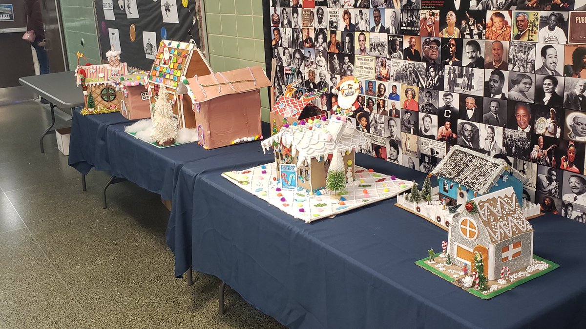 pcal1028's tweet photo. Our Cardboard Gingerbread Houses are super cute! #stem #teachertwitter #lifeinthelibrary https://t.co/BJ3C2mveL0