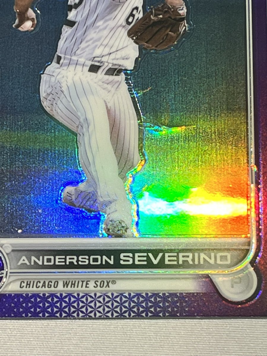 Picked up a few 2022 Topps chrome update hobby boxes and literally every card had a print line, dimple, dent, OC etc….Pretty frusturating with the quality control from <a href="/Topps/">Topps</a> 
<a href="/CardPurchaser/">Card Purchaser</a> <a href="/ericwhiteback/">ericwhiteback</a> <a href="/ClutchRipz/">CLUTCH RIPZ</a> <a href="/RyansCardssLLC/">TheFutureIsTeal</a>