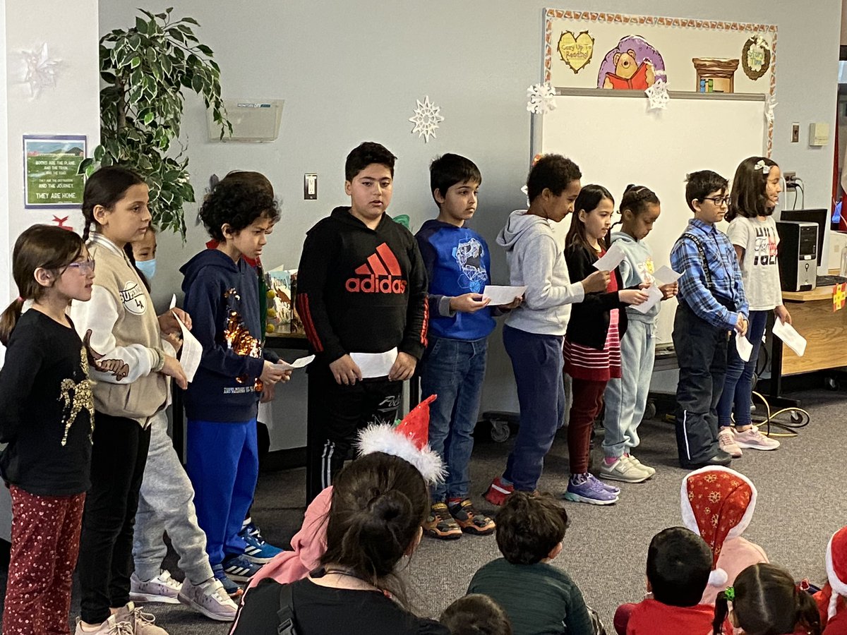 Mr Rashid organized a holiday concert where several classes participated. We had a great time singing songs to recognize the many cultures and celebrations represented at Dunlop. Happy Holidays everyone!