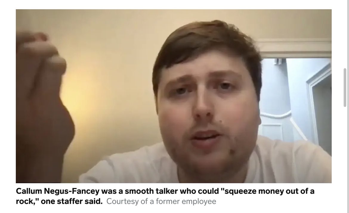 Having fun with AI generators today. My prompt was “a screen cap from an article about a racist rapist who watched a ted talk about not needing a bib while u eat”