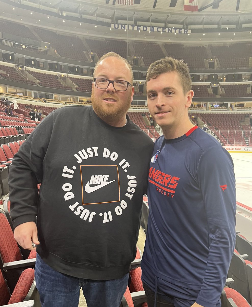 Had a blast in Chicago 7-1 Rangers grateful my kids get to experience watching there big cousins play #26vesey #familyovereverything