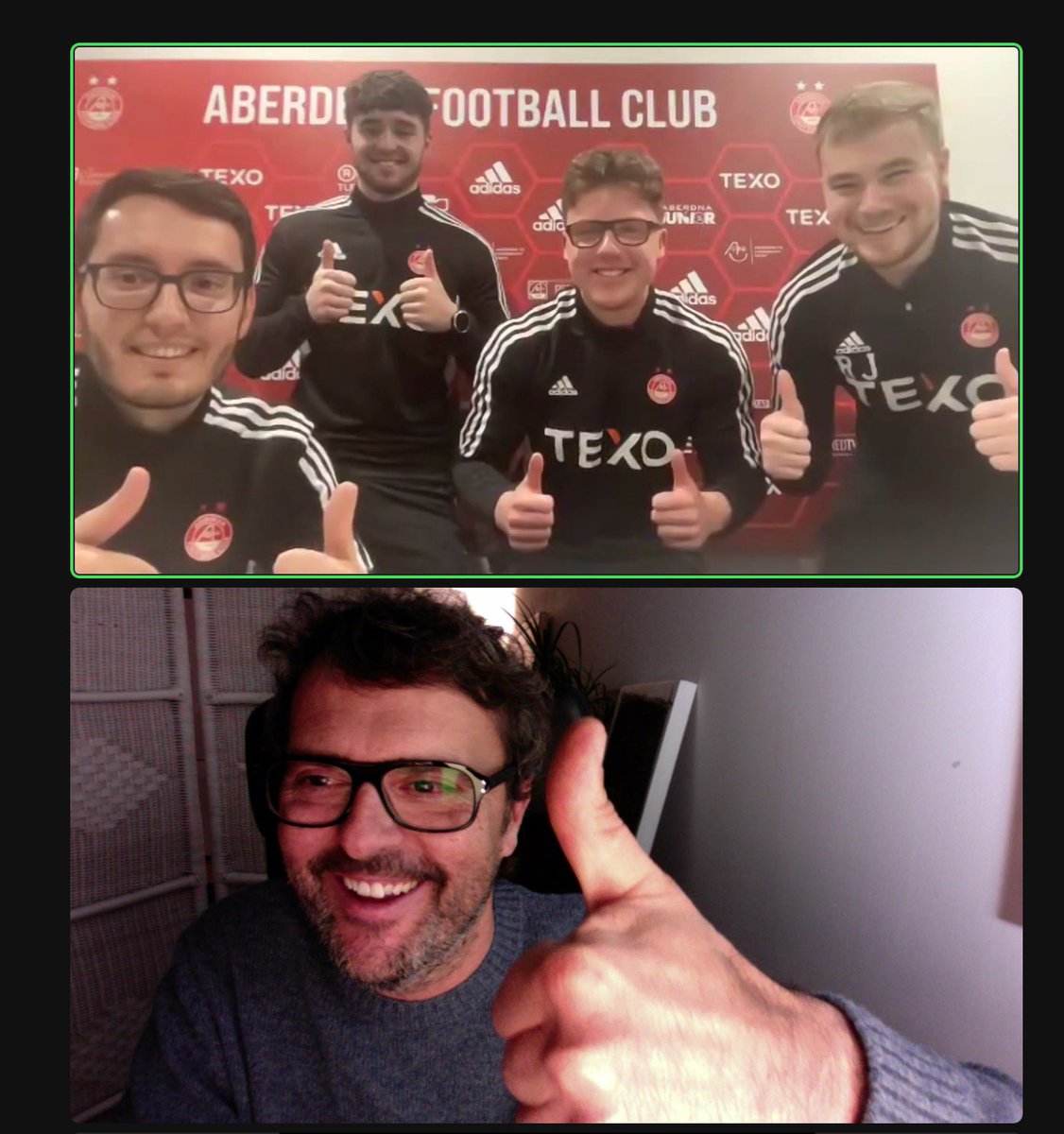Jordi Rams (@jordirams10) on Twitter photo Last week we had the opportunity to welcome <a href="/XaviGuila/">Xavi Guilà</a> and <a href="/Vibliotec/">Vibliotec</a> to Aberdeen FC for a Masterclass for our Analysis Department staff.
It’s always a pleasure to have different experiences and learnings to keep developing our capacities.
Thanks family!!!
<a href="/AberdeenFC/">Aberdeen FC</a> Last week we had the opportunity to welcome <a href="/XaviGuila/">Xavi Guilà</a> and <a href="/Vibliotec/">Vibliotec</a> to Aberdeen FC for a Masterclass for our Analysis Department staff.
It’s always a pleasure to have different experiences and learnings to keep developing our capacities.
Thanks family!!!
<a href="/AberdeenFC/">Aberdeen FC</a>