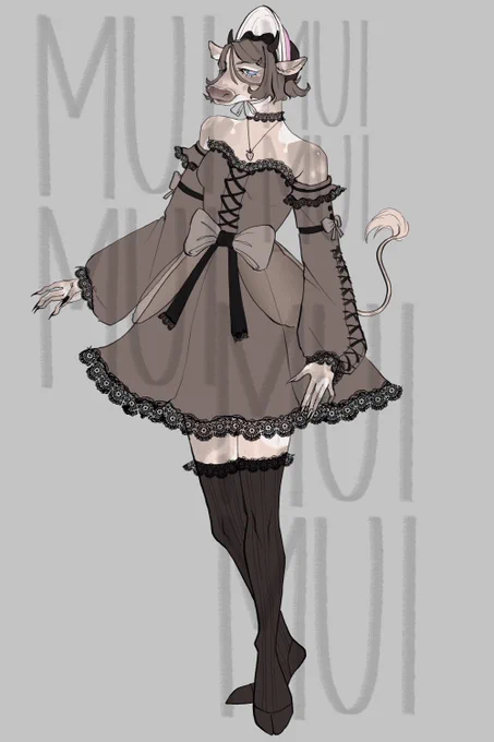 Selling this simple cute design for 35 usd with all rights! You can also use it commercially :з RTs appreciated [#characterdesign #adoptable #VtuberUprsing ] 