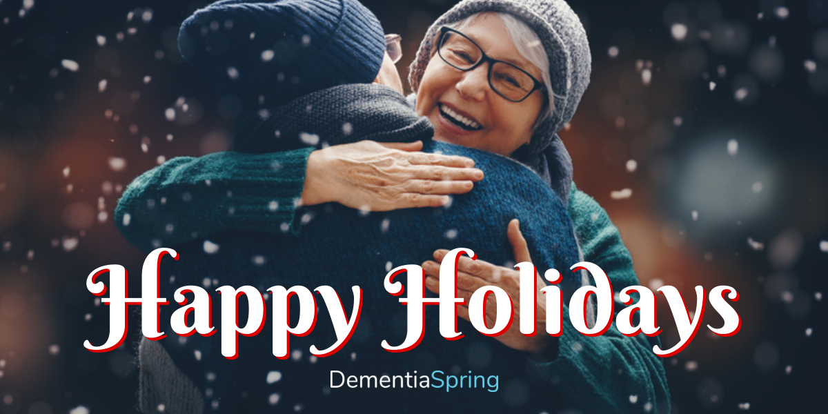 dementiaspring's tweet photo. The staff at Dementia Spring wants to wish you a safe and joyous holiday season! 🎁🎄☃️❄️ https://t.co/X4Jh2GmRHf
