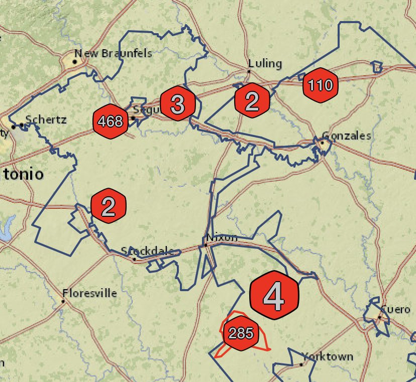 Strong winds have caused outages resulting in 874 meters out of power. As high winds continue, more outages are likely &amp; outage times may be longer than normal. 

See outages in real-time at outages.gvec.org

Thank you for your patience.
