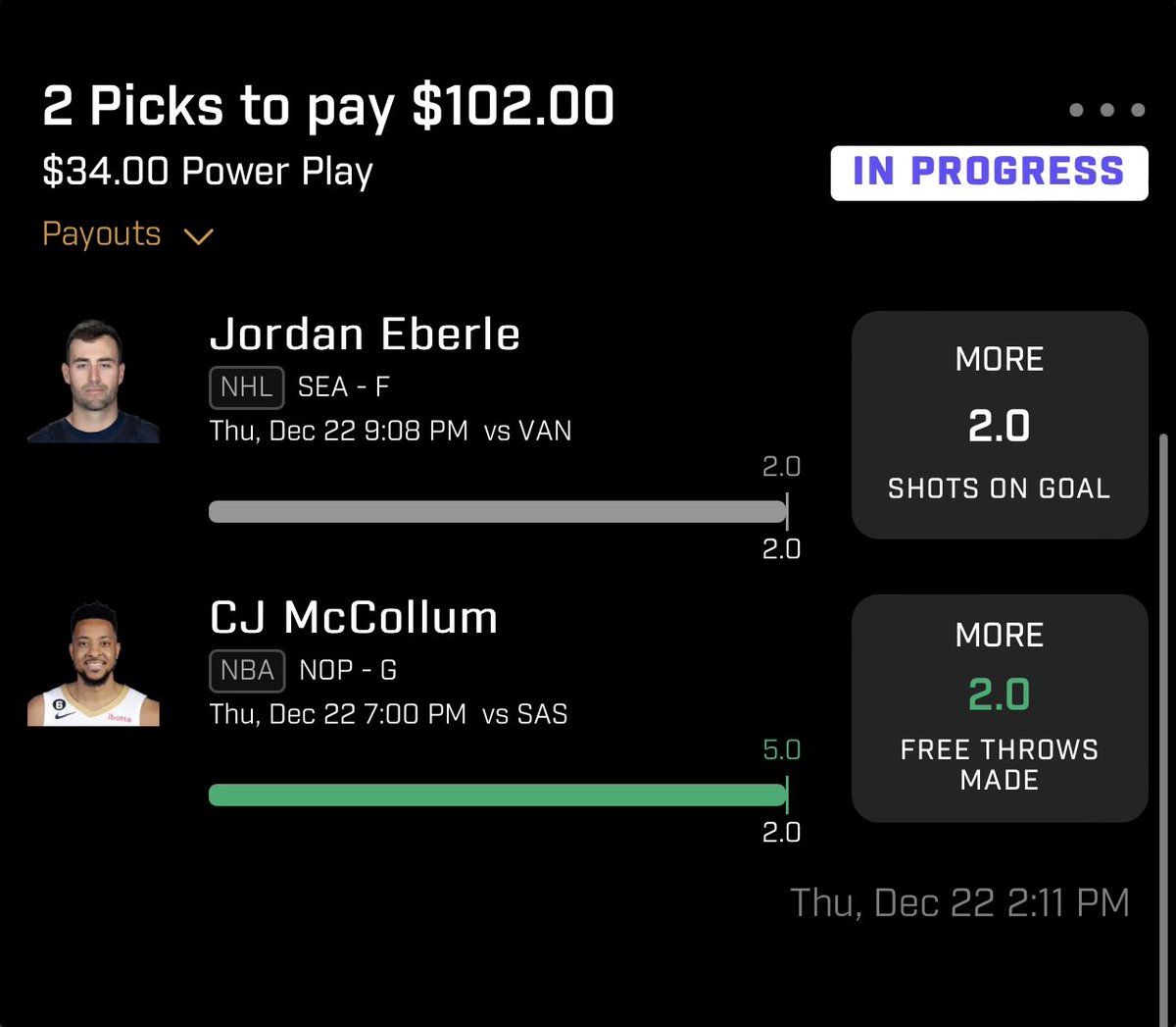 l Almighty Props l on Twitter "WE WILL TAKE THE PUSH 🅿️ PrizePicks 