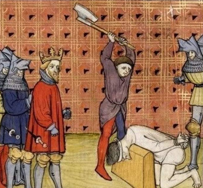 zackvoell's tweet photo. @NeerajKA In medieval Spain, money managers who went bankrupt were publicly disgraced by local authorities and given nothing but bread and water until creditors were paid in full. After a year, if they failed to pay, they would be beheaded and their property was sold to repay debts. https://t.co/l1C87w2STE