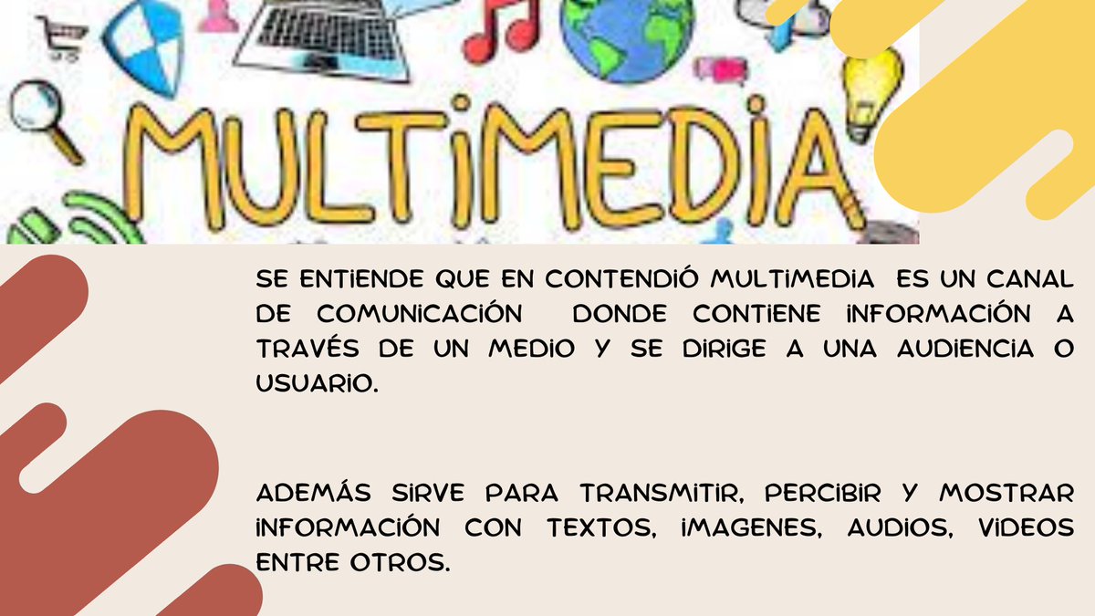 MarlonRT96's tweet photo. Multimedia aplicación en diferentes áreas como publicidad, educación, industria del juego, comunicación, ciencia y tecnología. #PedagogiadelasCienciasExperimentales #Productos #Multimedia #tic #Ntic #docenteTic #LMS #educacion @jorgearmi20  @experimenutmach https://t.co/jb5wrXSbqU