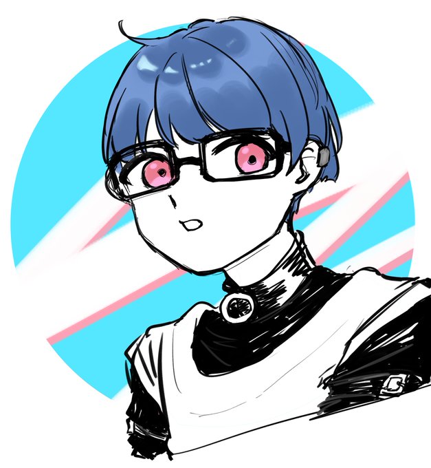 ポャペンさん擬人化!イメージカラー以外自分の好きな感じになっちゃった。 