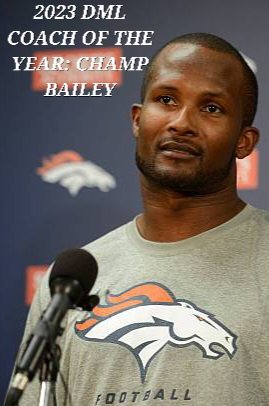 DestinyBroncos's tweet photo. Our very own Champ Bailey was crowned Head Coach of the Year, for the 2023-2024 DML Season. @DestinyMaddenLG https://t.co/0AaWALj3TR